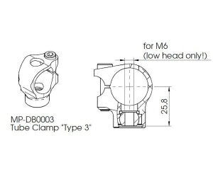 Styrdæmper clamp TYPE 3 - Hyperpro