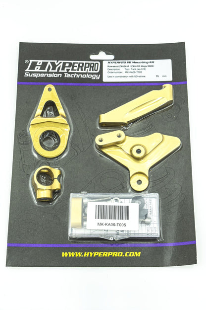 Kawasaki ZX-6R / RR (05-06) styrdæmper monteringskit - Hyperpro