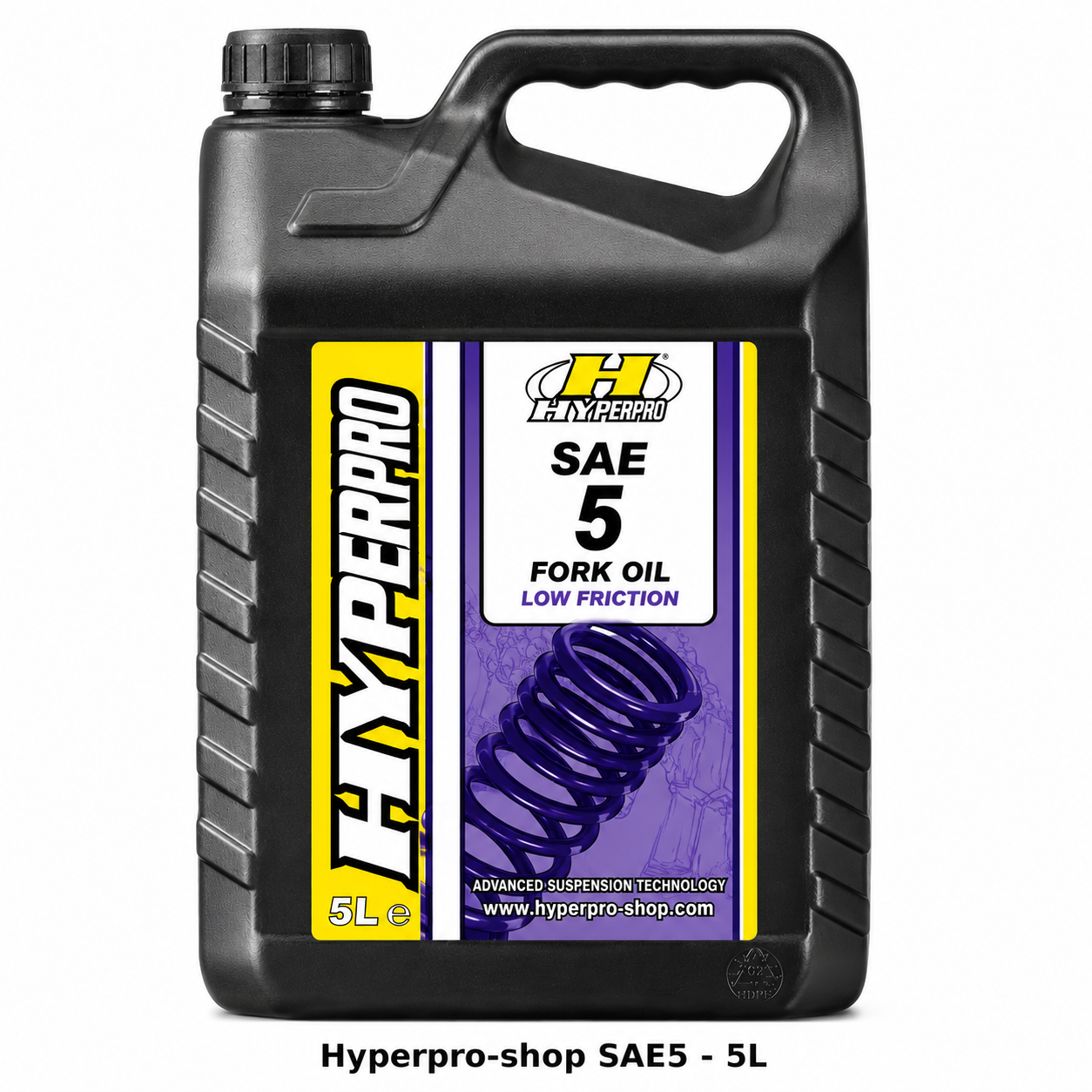 Forgaffelolie SAE 5 Lav friktion 5L forgaffelolie - Hyperpro