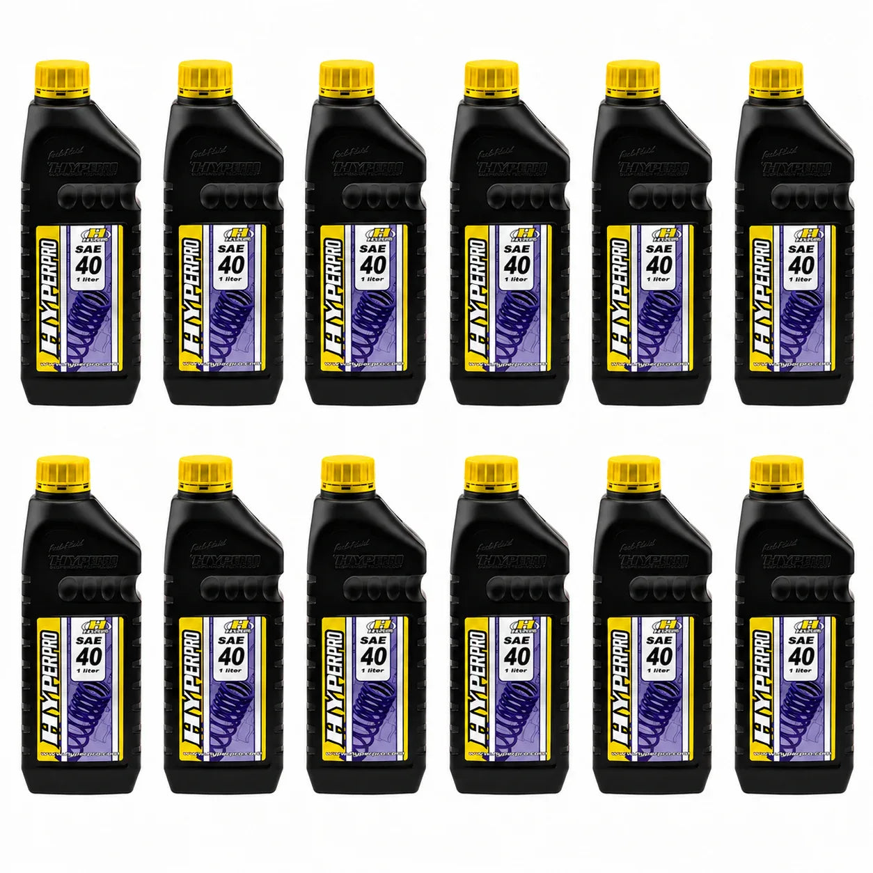 Forgaffelolie SAE 40 - kasse med 12X1 Liter - Hyperpro