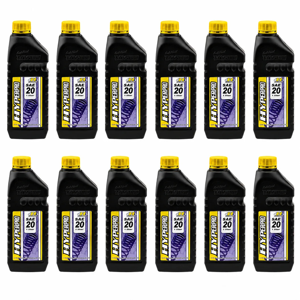 Forgaffelolie SAE 20 - kasse med 12X1 Liter - Hyperpro