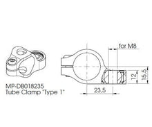 Styrdæmper clamp TYPE 1 universel styrdæmper - Hyperpro